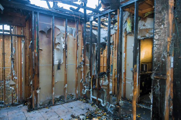 Professional Fire Damage Assessment technician working in Columbus, MN
